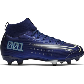 Buty piłkarskie Nike Mercurial Superfly 7 Academy Mds FG/MG Junior BQ5409 401 granatowe granatowe