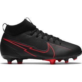 Buty piłkarskie Nike Mercurial Superfly 7 Academy FG/MG Junior AT8120 060 czarne czarne