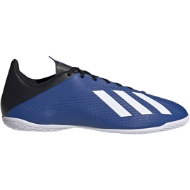 Buty piłkarskie adidas X 19.4 In EF1619 niebieskie niebieskie
