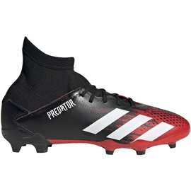 Buty piłkarskie adidas Predator 20.3 Fg Jr czarne EF1930 wielokolorowe