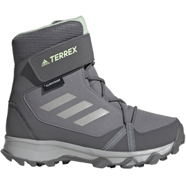 Buty dla dzieci adidas Terrex Snow Cf R.RDY K G26580 szare