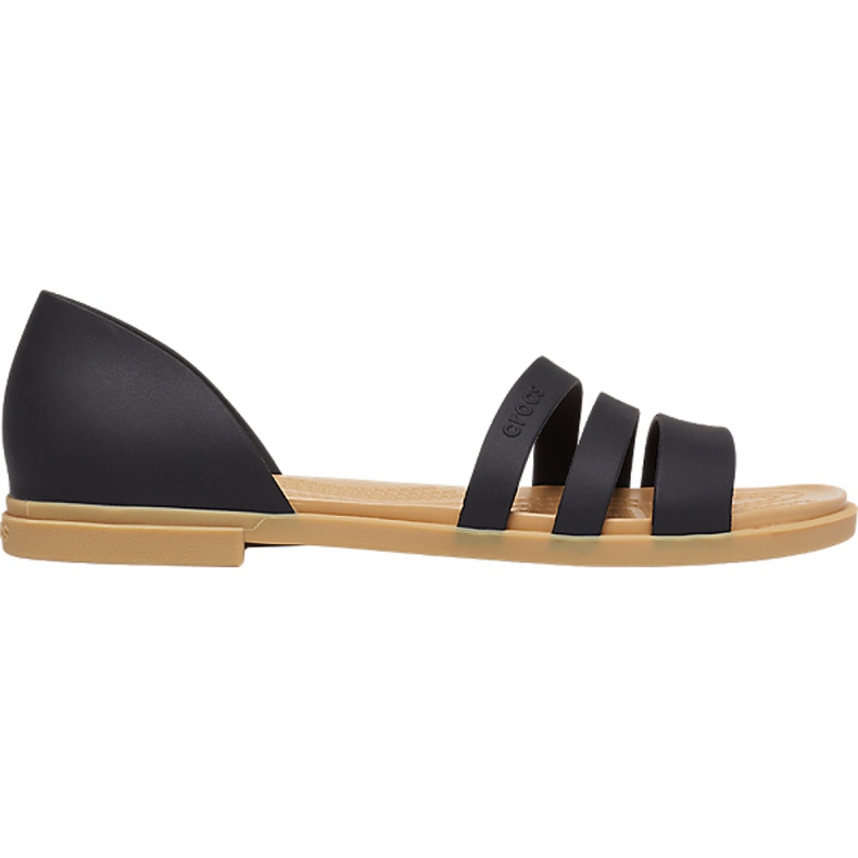Crocs sandały damskie Tulum Open Flat W czarne 206109 00W