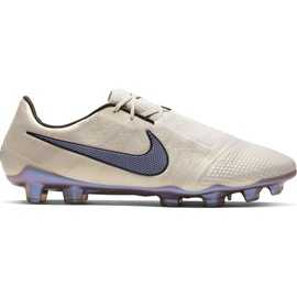 Buty piłkarskie Nike Phantom Venom Elite Fg AO7540 005 białe beżowy