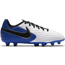 Buty piłkarskie Nike Tiempo Legend 8 Club FG/MG Junior AT5881 104 białe białe