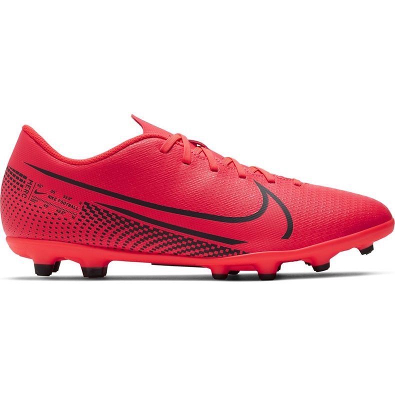 Buty piłkarskie Nike Mercurial Vapor 13 Club FG/MG AT7968 606 czerwone wielokolorowe