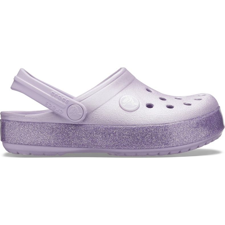 Crocs dla dzieci Crocband Glitter Clog Kids fioletowe 205936 530