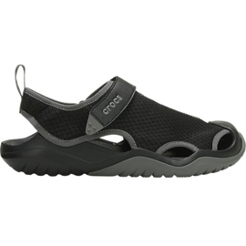 Crocs sandały męskie Swiftwater Mesh Deck Sandal M czarne 205289 001