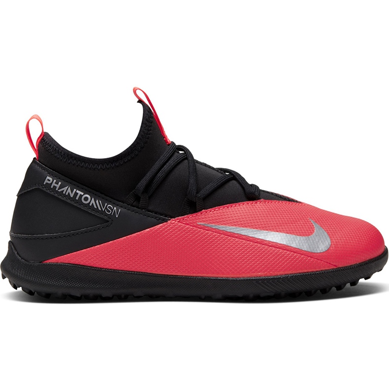 Buty piłkarskie Nike Phantom Vsn 2 Club Df Tf Junior CD4079 606 czerwone czerwone