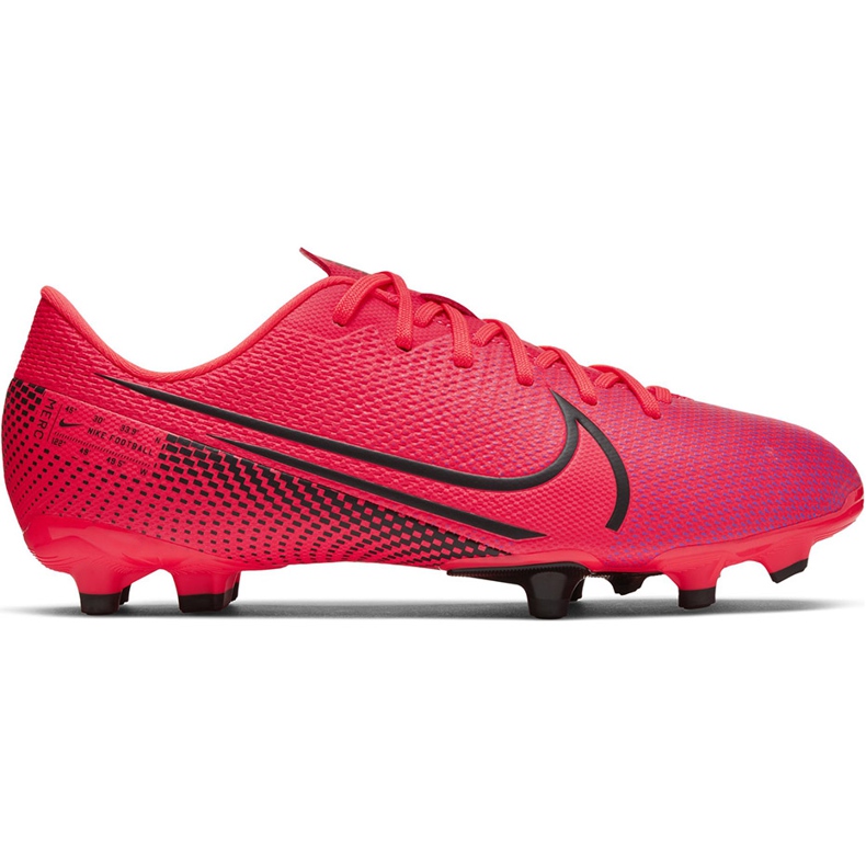 Buty piłkarskie Nike Mercurial Vapor 13 Academy FG/MG Junior AT8123 606 czerwone czerwone
