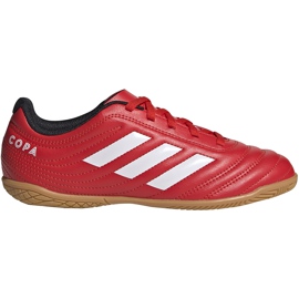 Buty piłkarskie adidas Copa 20.4 In Jr czerwone EF1928
