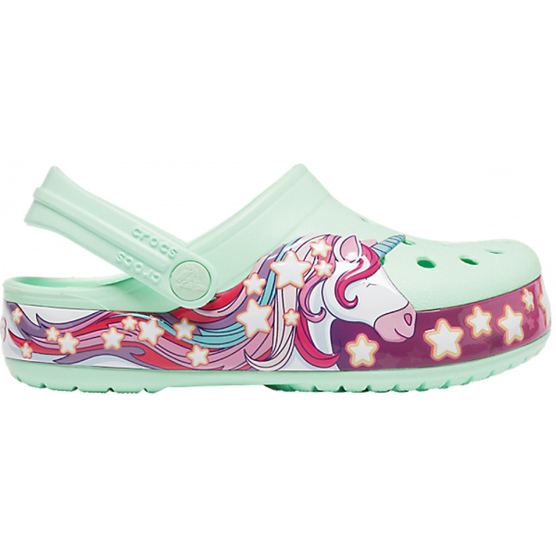 Crocs dla dzieci FunLab Unicorn Band Cg K zielone 206270 3TI różowe