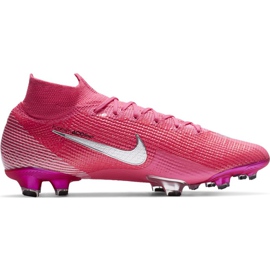 Buty piłkarskie Nike Mercurial Superfly 7 Elite Km Fg DB5604 611 różowe różowe