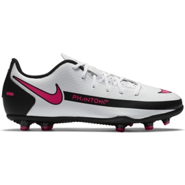 Buty piłkarskie Nike Jr Phantom Gt Club FG/MG CK8479 160 wielokolorowe białe