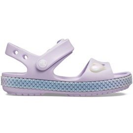 Crocs sandały dla dzieci Crocband Imagination Sandal Ps fioletowe 206145 530