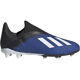Buty piłkarskie adidas X 19.3 Ll Fg Jr EG9840 czarne czarne