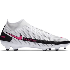 Buty piłkarskie Nike Phantom Gt Academy Df FG/MG CW6667 160 białe białe