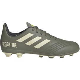 Buty piłkarskie adidas Predator 19.4 FxG Jr EF8221 wielokolorowe szare