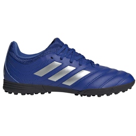 Buty piłkarskie adidas Copa 20.3 Tf Junior EH0915 niebieskie niebieskie