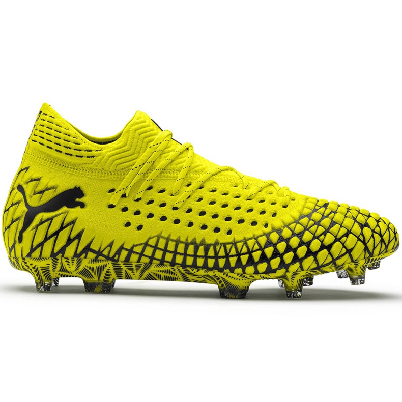 Buty piłkarskie Puma Future 4.1 Netfit Fg Ag żółto-czarne 105579 03 żółte żółte