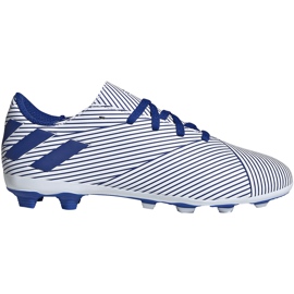 Buty piłkarskie adidas Nemeziz 19.4 FxG Junior EF1740 wielokolorowe białe