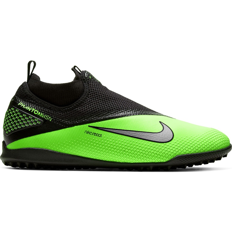 Buty piłkarskie Nike React Phantom Vsn 2 Pro Df Tf CD4174 036 wielokolorowe zielone