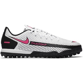Buty piłkarskie Nike Jr Phantom Gt Academy Tf CK8484 160 białe białe