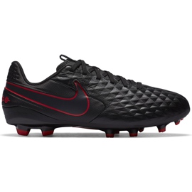 Buty piłkarskie Nike Tiempo Legend 8 Academy FG/MG Junior AT5732 060 czarne czarne