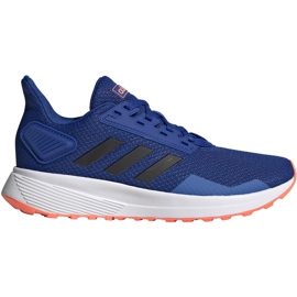 Buty dla dzieci adidas Duramo 9 K EG7906 niebieskie