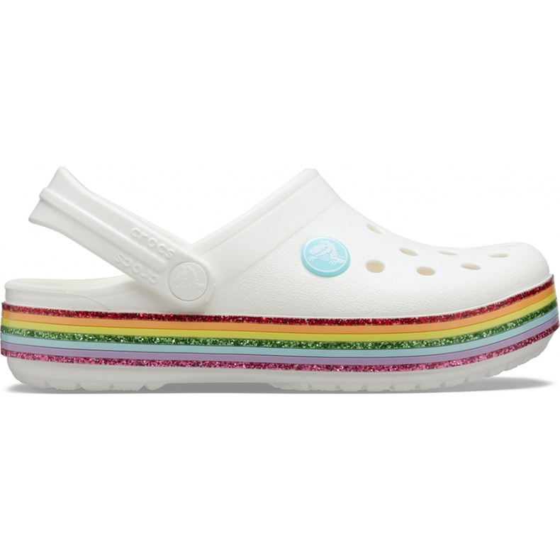 Crocs dla dzieci Crocband Rainbow Glitter Clg K białe 206151 100