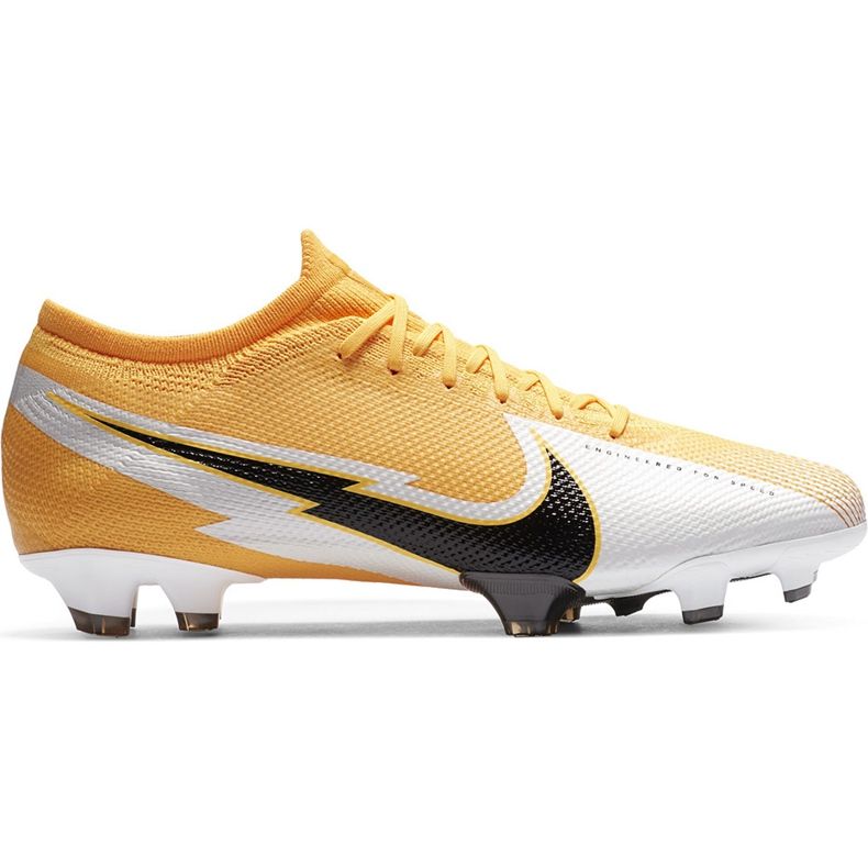Buty piłkarskie Nike Mercurial Vapor 13 Pro Fg AT7901 801 pomarańczowe żółte