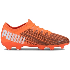 Buty piłkarskie Puma Ultra 3.1 Fg Ag Junior 106098 01 pomarańczowe pomarańczowe