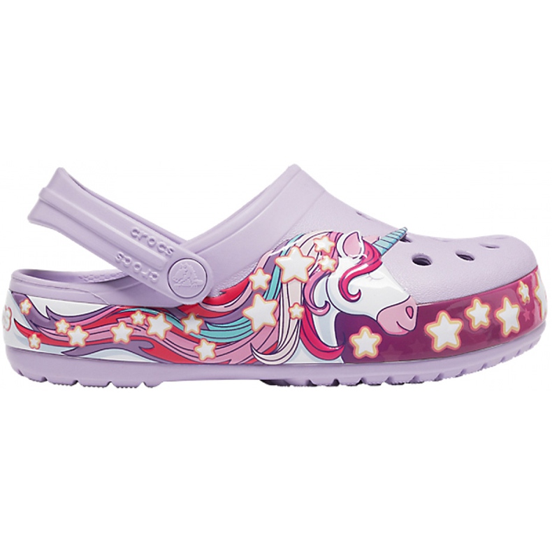 Crocs dla dzieci FunLab Unicorn Band Cg K fioletowe 206270 530