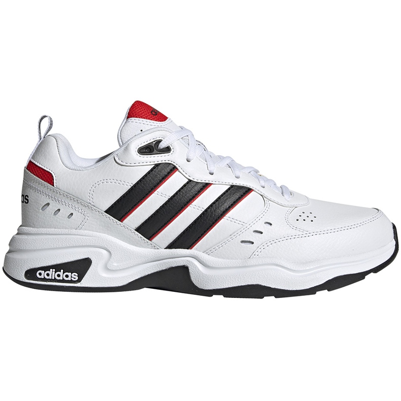 Buty męskie adidas Strutter biało-czarne EG2655 białe czerwone