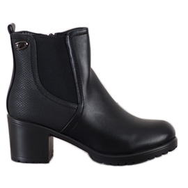 Lekkie Botki Na Słupku czarne