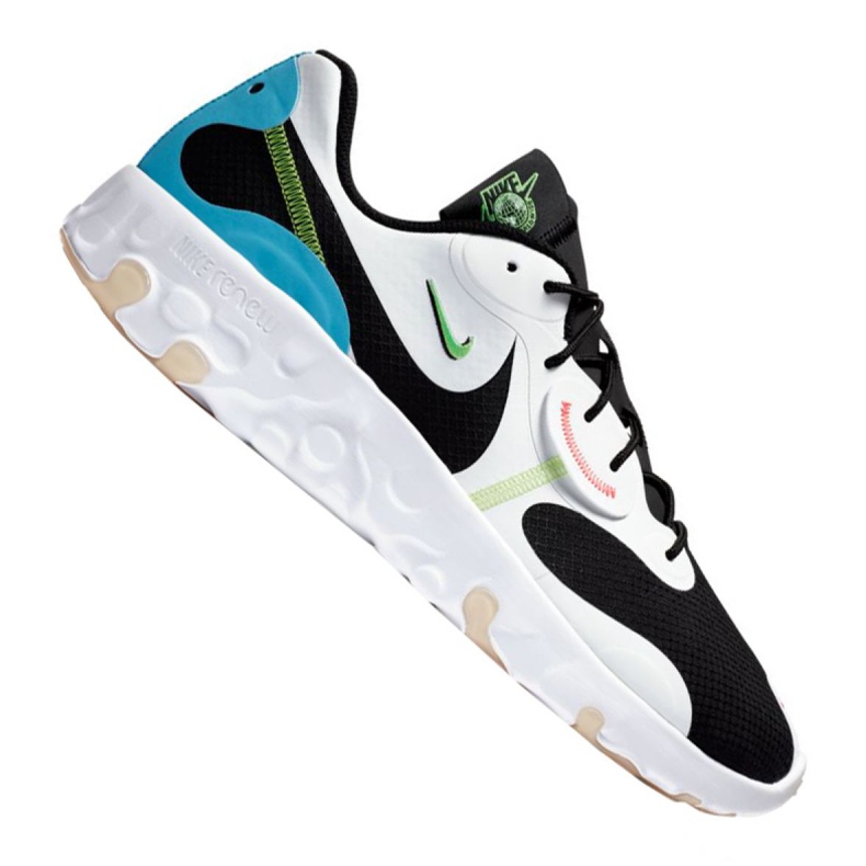 Buty Nike Renew Lucent Ii M CK7811-100 białe czarne niebieskie zielone