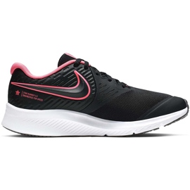 Buty dla dzieci Nike Star Runner 2 czarno-różowe AQ3542 002 czarne