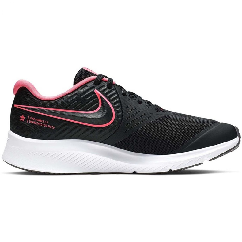 Buty Nike Star Runner 2 Jr AQ3542 002 czarne różowe