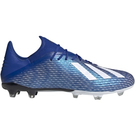 Buty piłkarskie adidas X 19.2 Fg niebieskie EG7128