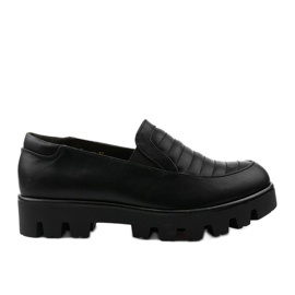 Czarne półbuty wsuwane damskie Ramsgate