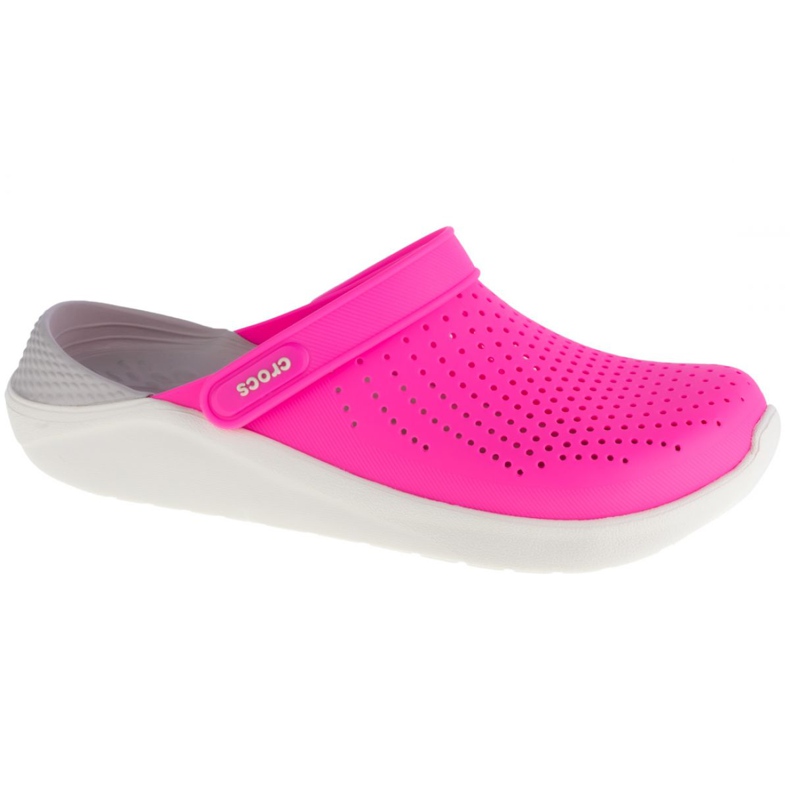 Klapki Crocs LiteRide Clog 204592-6QV czarne różowe