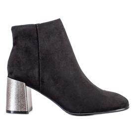 Goodin Botki Z Odzobnym Obcasem czarne