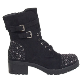 Botki workery czarne 88063 Black
