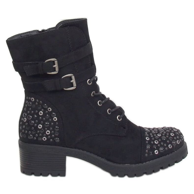 Botki workery czarne 88063 Black