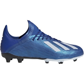 Buty piłkarskie adidas X 19.1 Fg Jr niebieskie EG7164