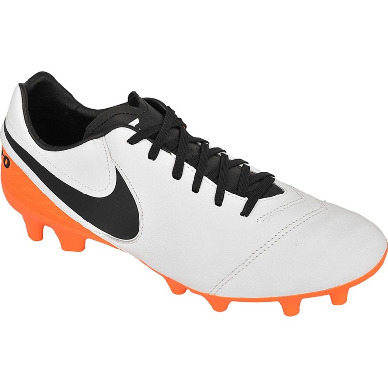 Buty piłkarskie Nike Tiempo Mystic V Fg M 819236-108 pomarańczowy, biały, pomarańczowy białe