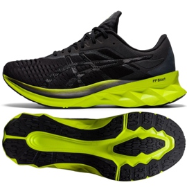 Buty biegowe Asics Novablast M 1011A681-003 czarne szare zielone