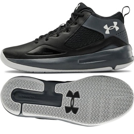 Buty Under Armour Lockdown 5 M 3023949-001 szary, czarny czarne