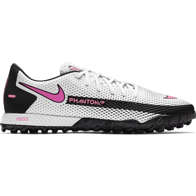 Buty piłkarskie Nike React Phantom Gt Pro Tf CK8468 160 białe białe