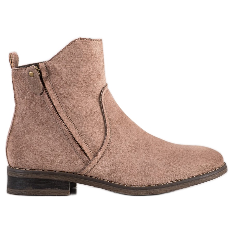 Evento Wygodne Casualowe Botki beżowy