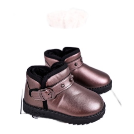 Apawwa Ocieplane dziecięce botki śniegowce szare Jinnie wielokolorowe